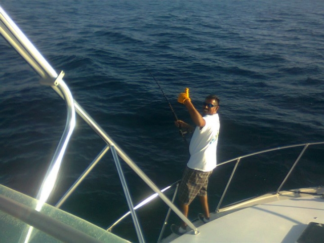 Disfrutando de la pesca